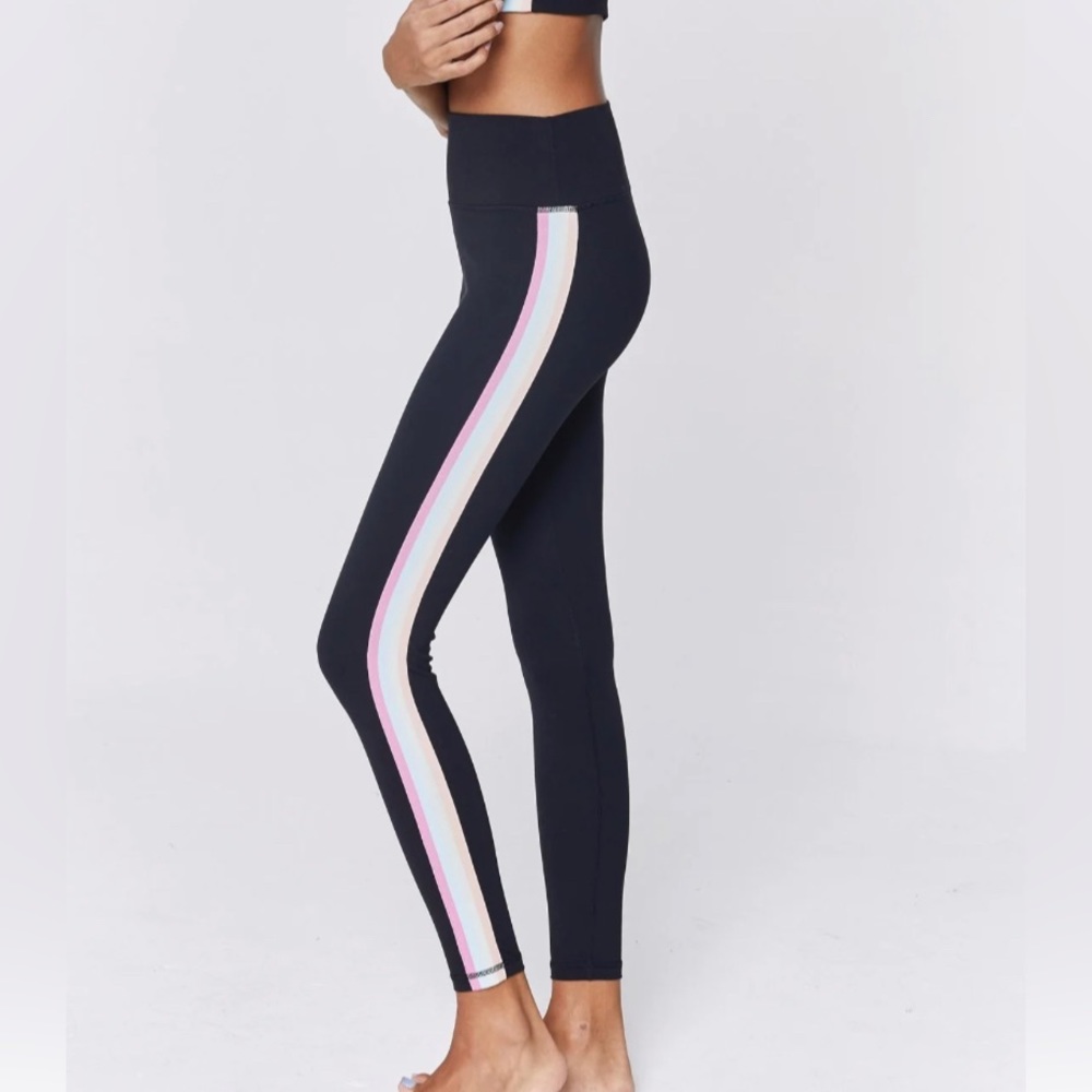 NWT Spiritual Gangster Pastel Stripe 7/8 Legging